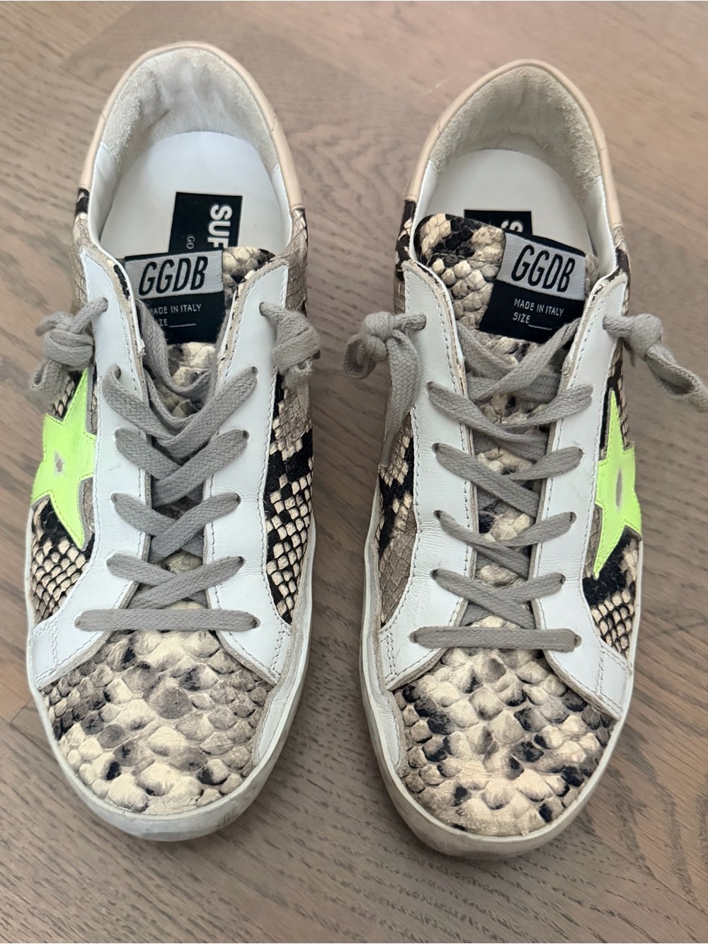 Limited Edition Women Golden Goose Super-Star Python Sneakers| EU 39 US 9